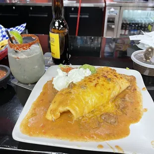 Chili relleno burrito