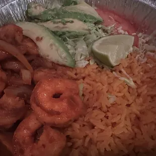 Camarones chipotle- spicy &amp; delicious! Only problem is I want to eat too much of it!!!