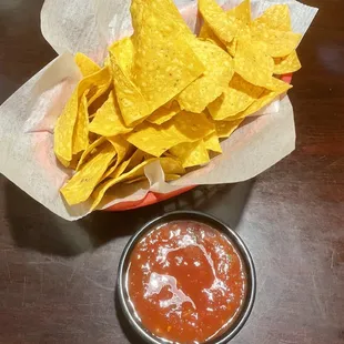 Complimentary Chips and Salsa