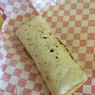 All meat burrito