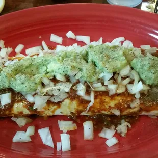 2lb Grande Burrito! Ask for it  "muy picante" for some spice in your life! Cured my fever!