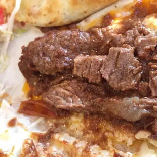 Interior of Burrito Roqueta:  tender, flavorful steak!