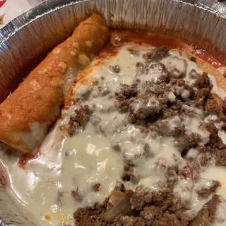 4. Two Tacos, 1 Enchilada & 1 Chile con Queso Dinner Combo