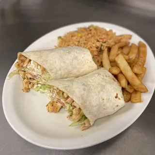 Rollo chicken wrap