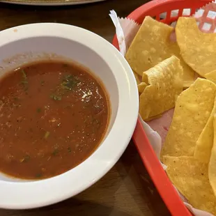 Salsa &amp; tortilla chips