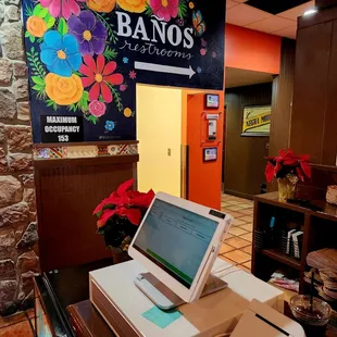 Dec 2022: The Take-Out/Pick-Up register &amp; way to the restrooms