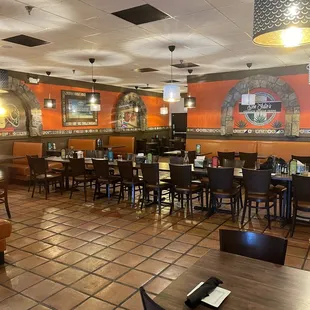 Back room of restaurant