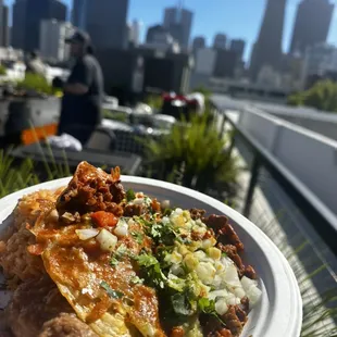 Roof top in San Francisco for Fleet Week