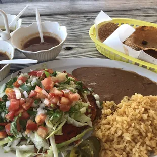 Vegan options available if you just ask to leave off meat and cheese and sour cream