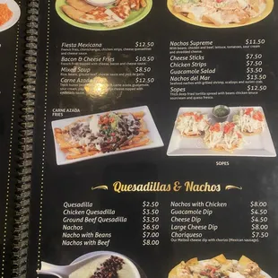 Huge menu selection