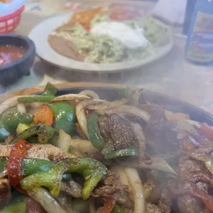 Steak fajitas
