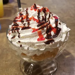 Deep fried ice cream