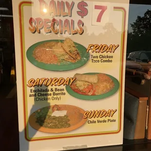 Delicious Daily Specials.