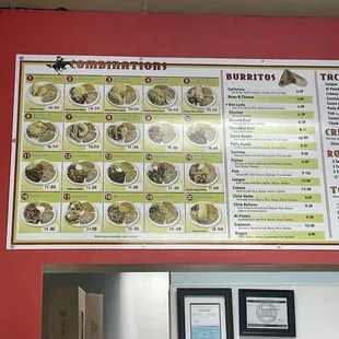 The menu as of 9/7/23