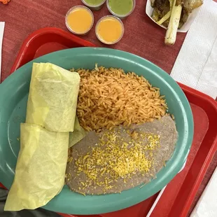 Burrito, made it a combo for $1 extra! Steal!