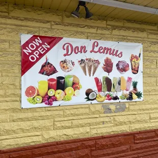 don lemus signage on a brick wall