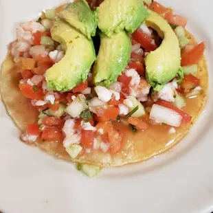 Shrimp Ceviche Tostada