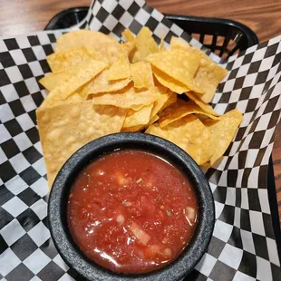 Complimentary Chips and Salsa for dine-in guests