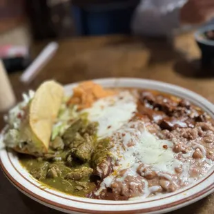 All meat combo 1 taco 1 enchilada &amp; chile relleno 5/5