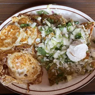 Chilaquiles with 2 Eggs