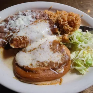 Chile relleno and tamale