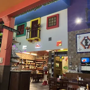 the interior of the restaurant