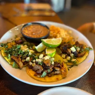 Steak tacos. They were excellent.