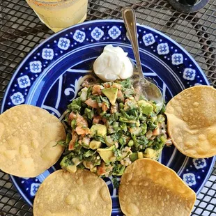 Ceviche and house marg