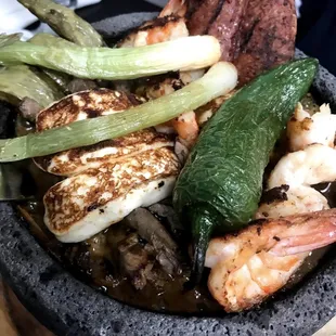 Molcajete con Camarones