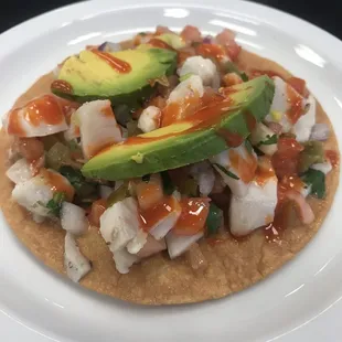 3 Tostadas de Ceviche Pescado