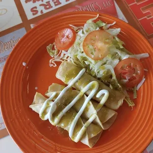 a plate of food on a table