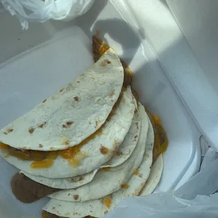 Bean and Cheese Tacos