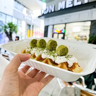 Matcha croffle