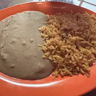 Better than it looks rice and beans.