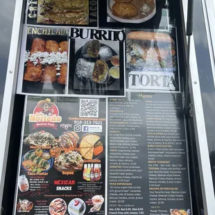 menu, sushi and sashimi