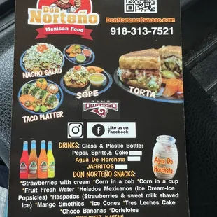 ramen and noodles, menu