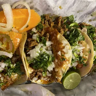 Mozzarella steak Tacos