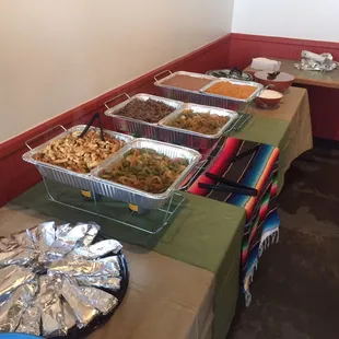 Fiesta Fajita Bar for The Chambers meeting!