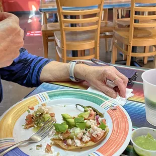 Ceviche tostada