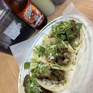 The sauces are decent. Not too spicy