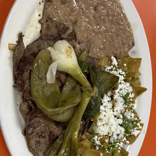 Carne Asada with Chilaquiles