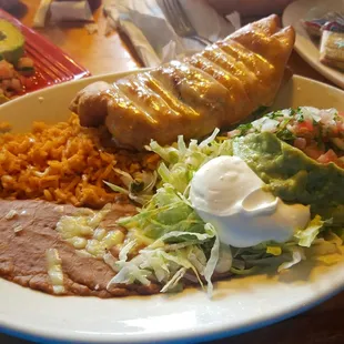 Shrimp chimichanga