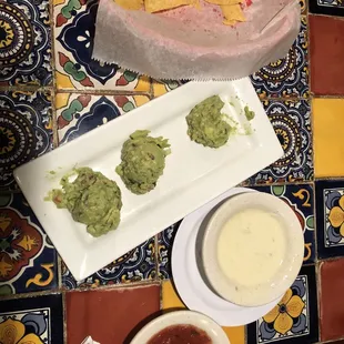 Queso, guac, chips and salsa