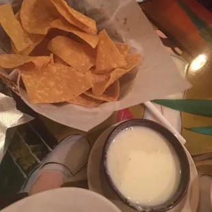 Queso and chips