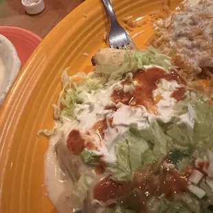 Vegetarian chimichanga