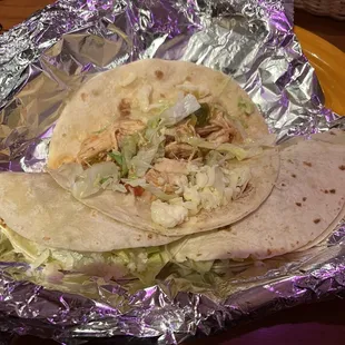 Chicken taco.. mild flavor, you could taste the seasoning... NOT RUNNY