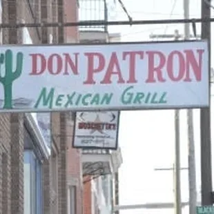 a sign for don patron mexican grill