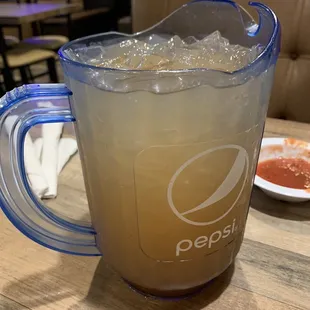 Pitcher of peach margarita $22