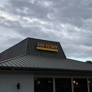 the front of the restaurant