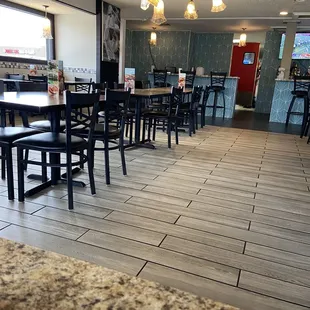 Inside of the restaurant